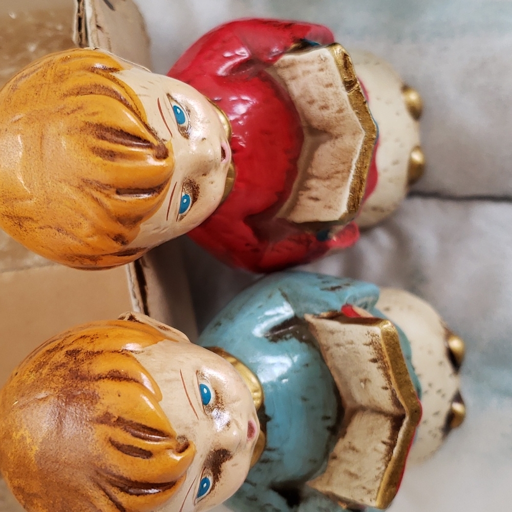 Vintage Choir Boys Christmas Holiday Decorations with Original Box - Picture 9 of 12